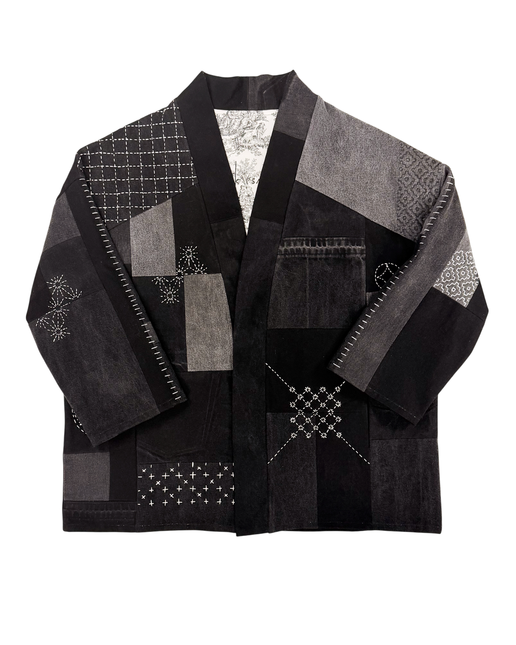 HAORI in black/grey