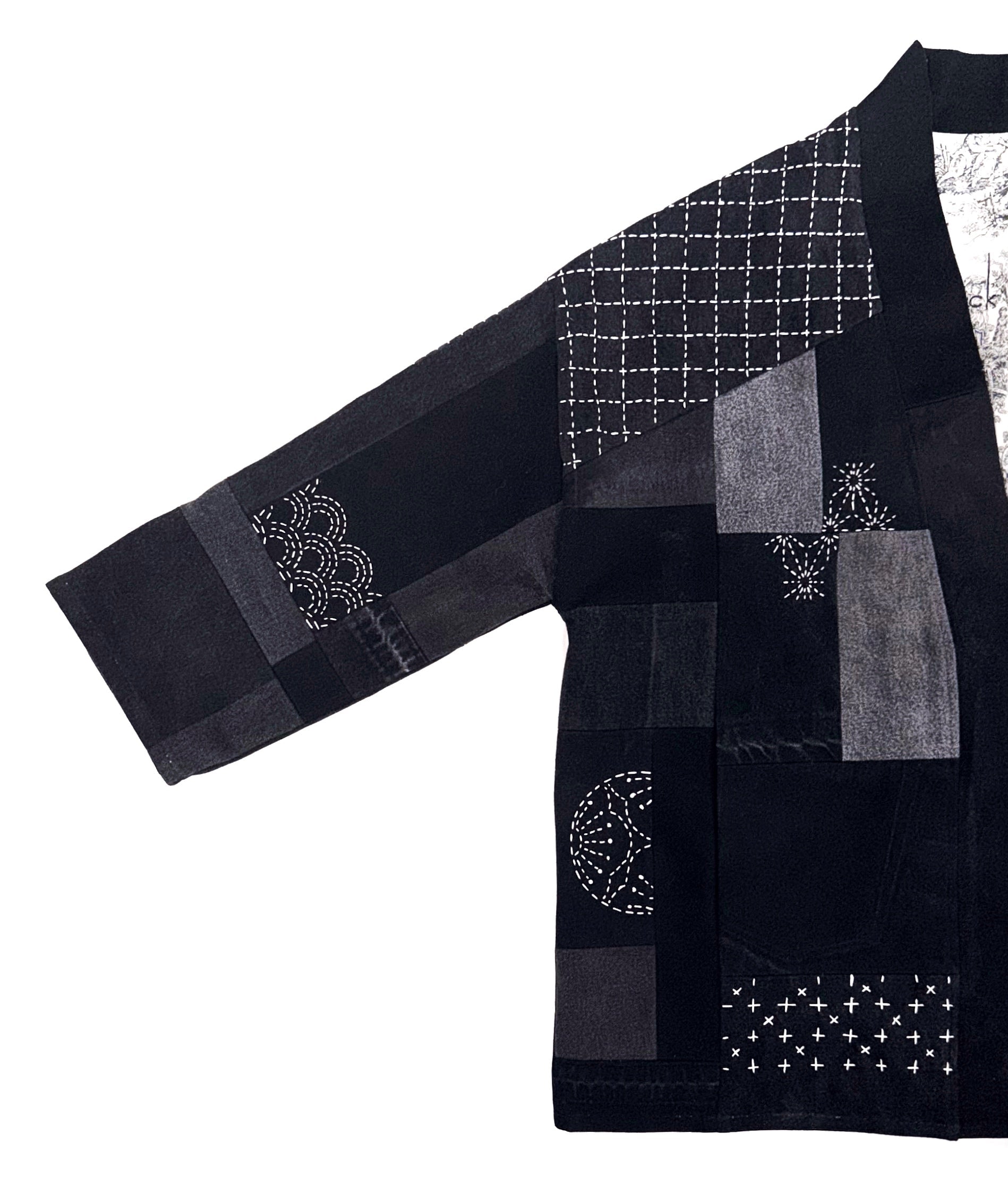 HAORI in black/grey