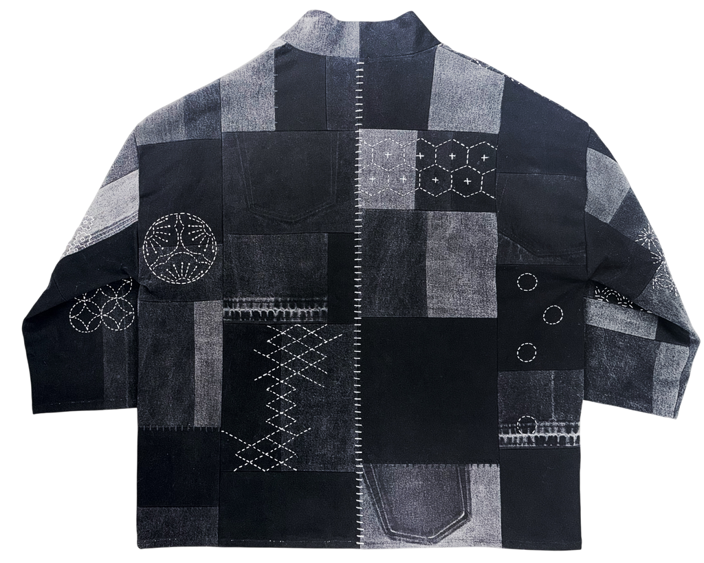 HAORI in black/grey