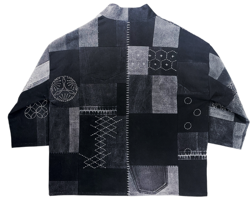 HAORI in black/grey