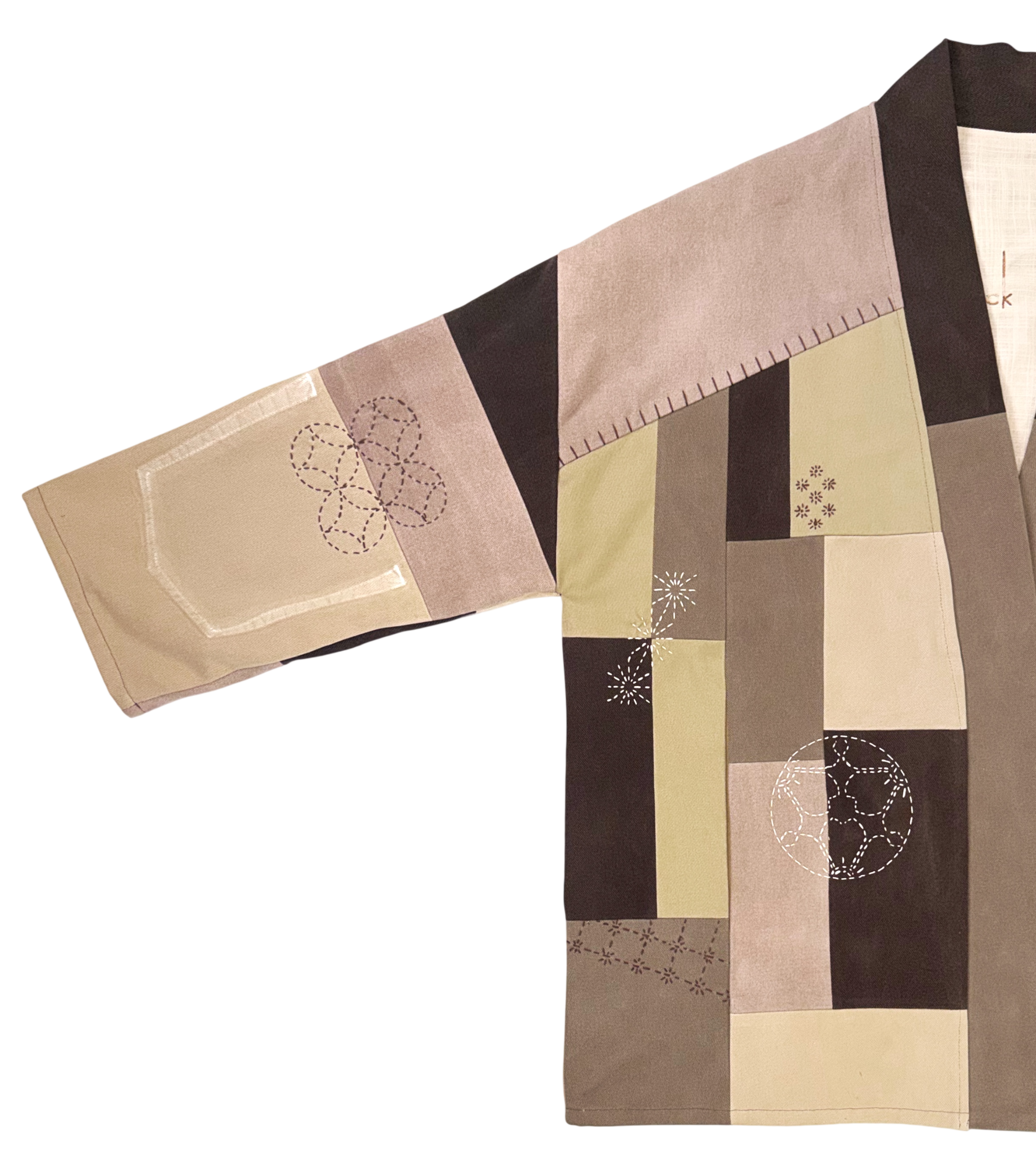 HAORI in cream/brown