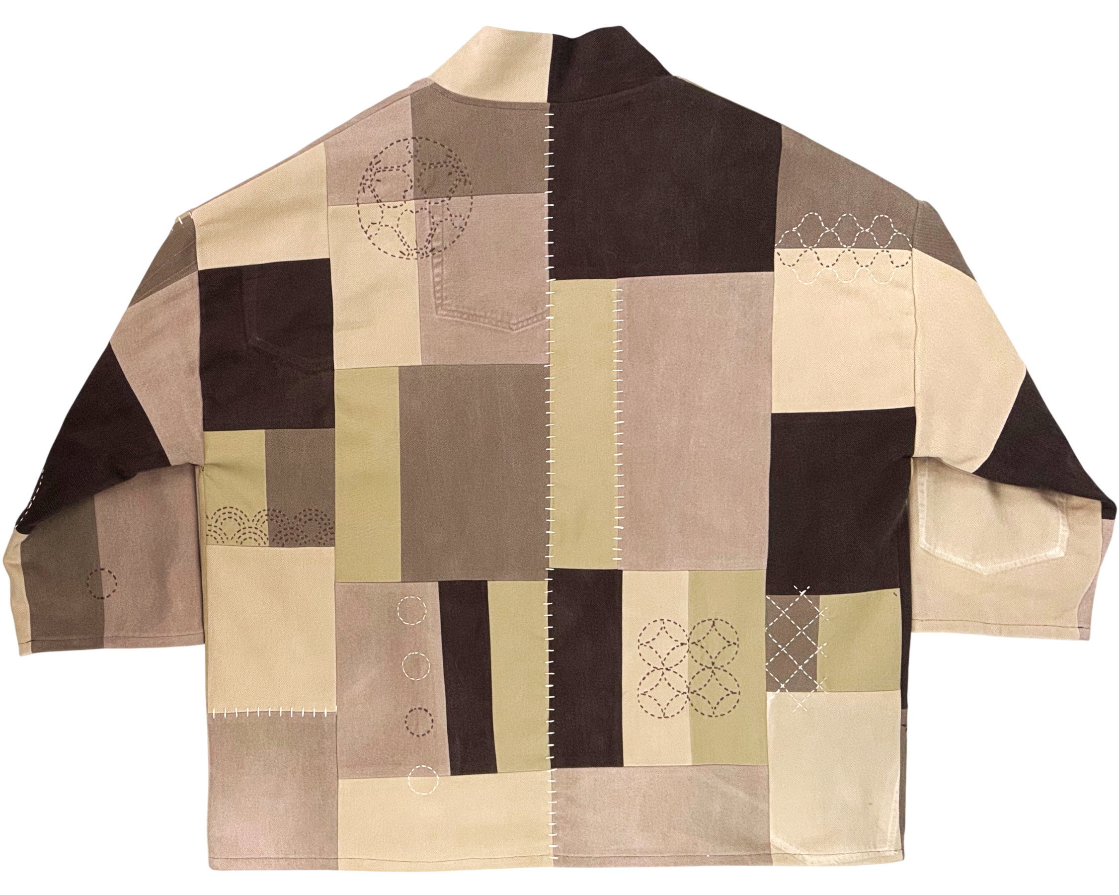 HAORI in cream/brown