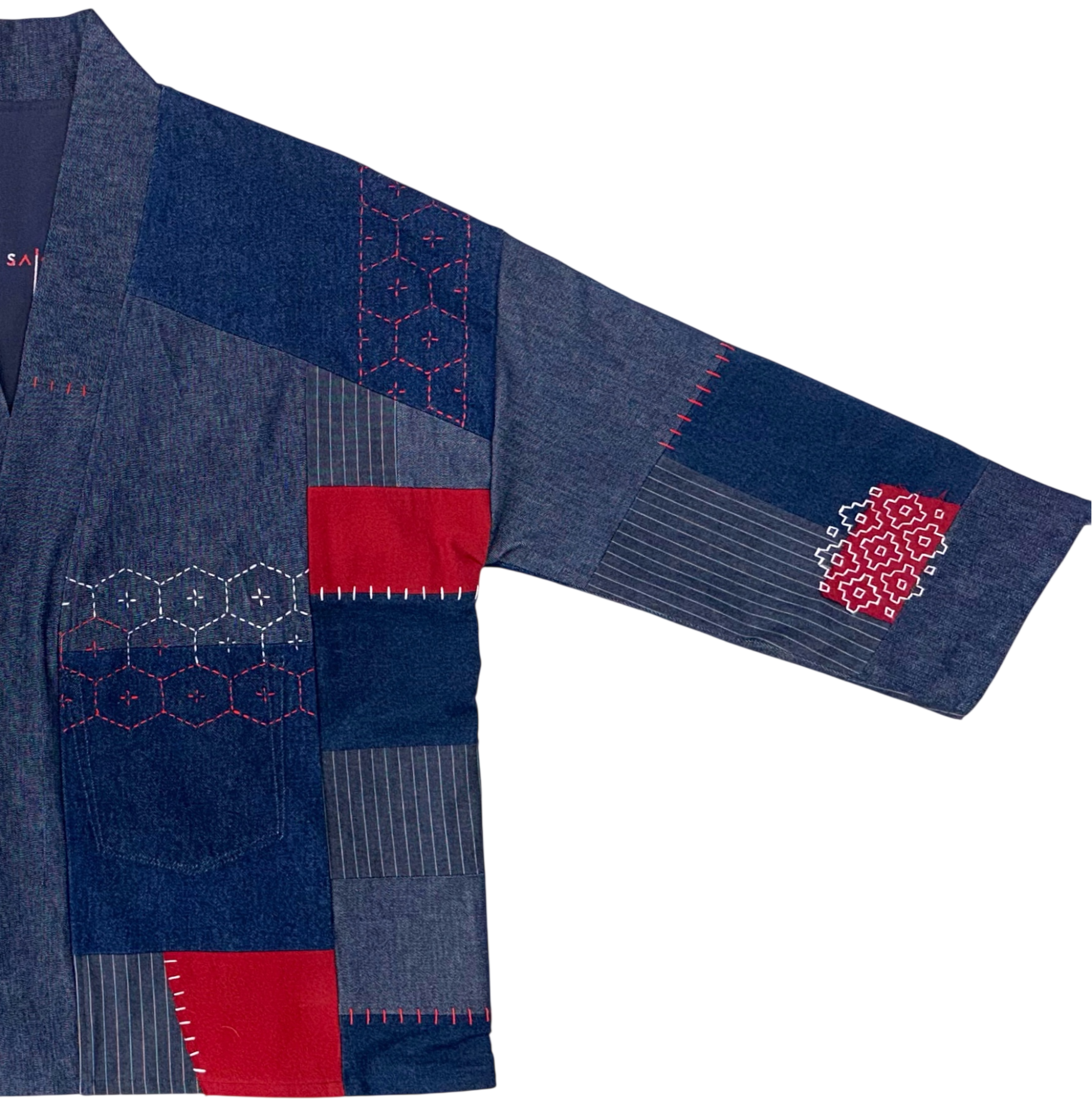HAORI in red/navy