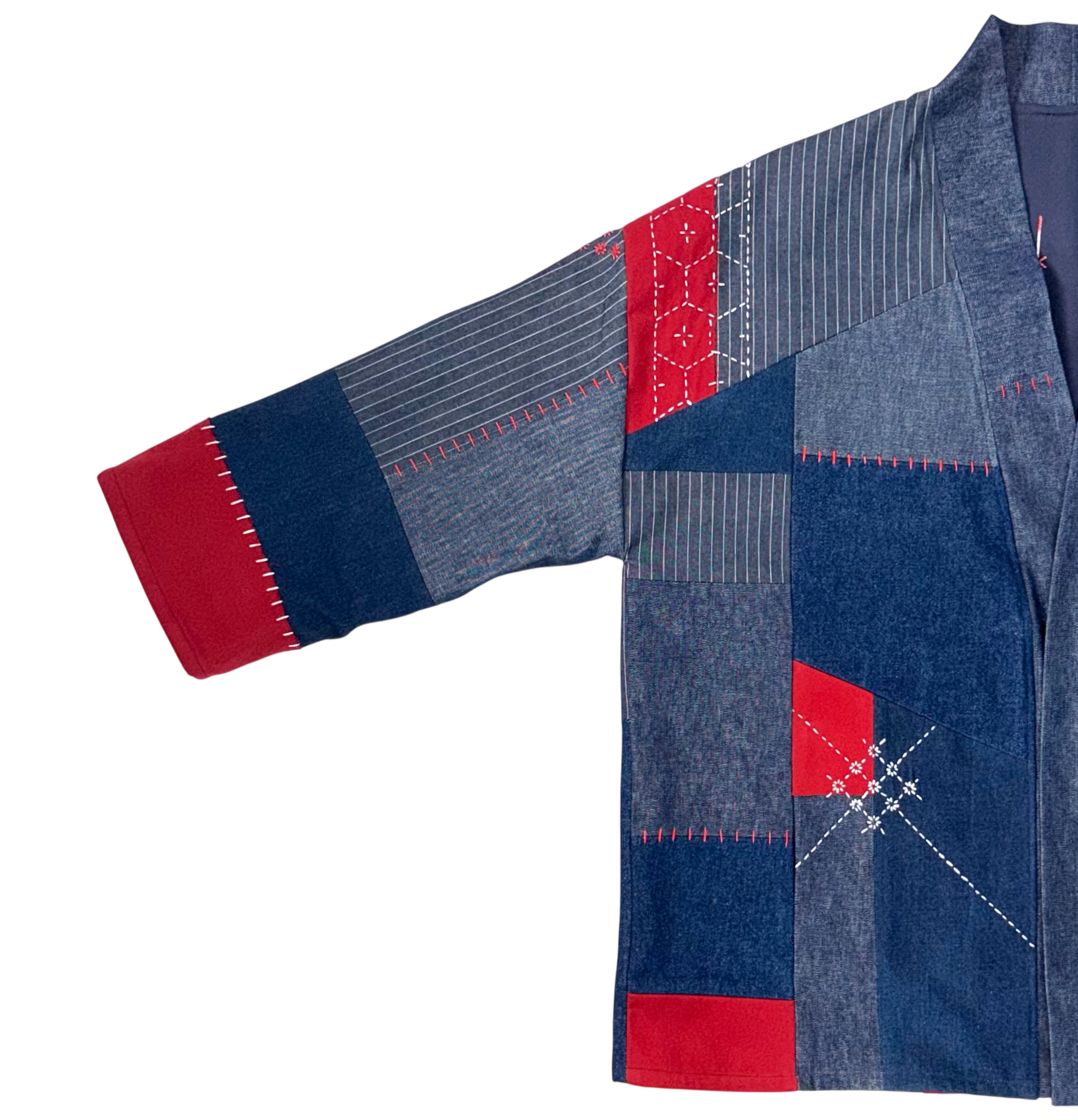 HAORI in red/navy