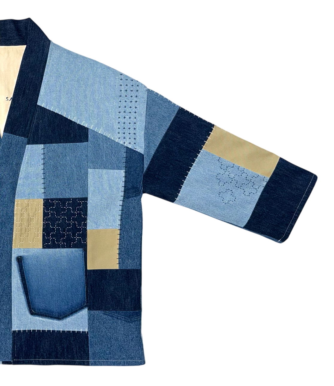 HAORI in navy/sand