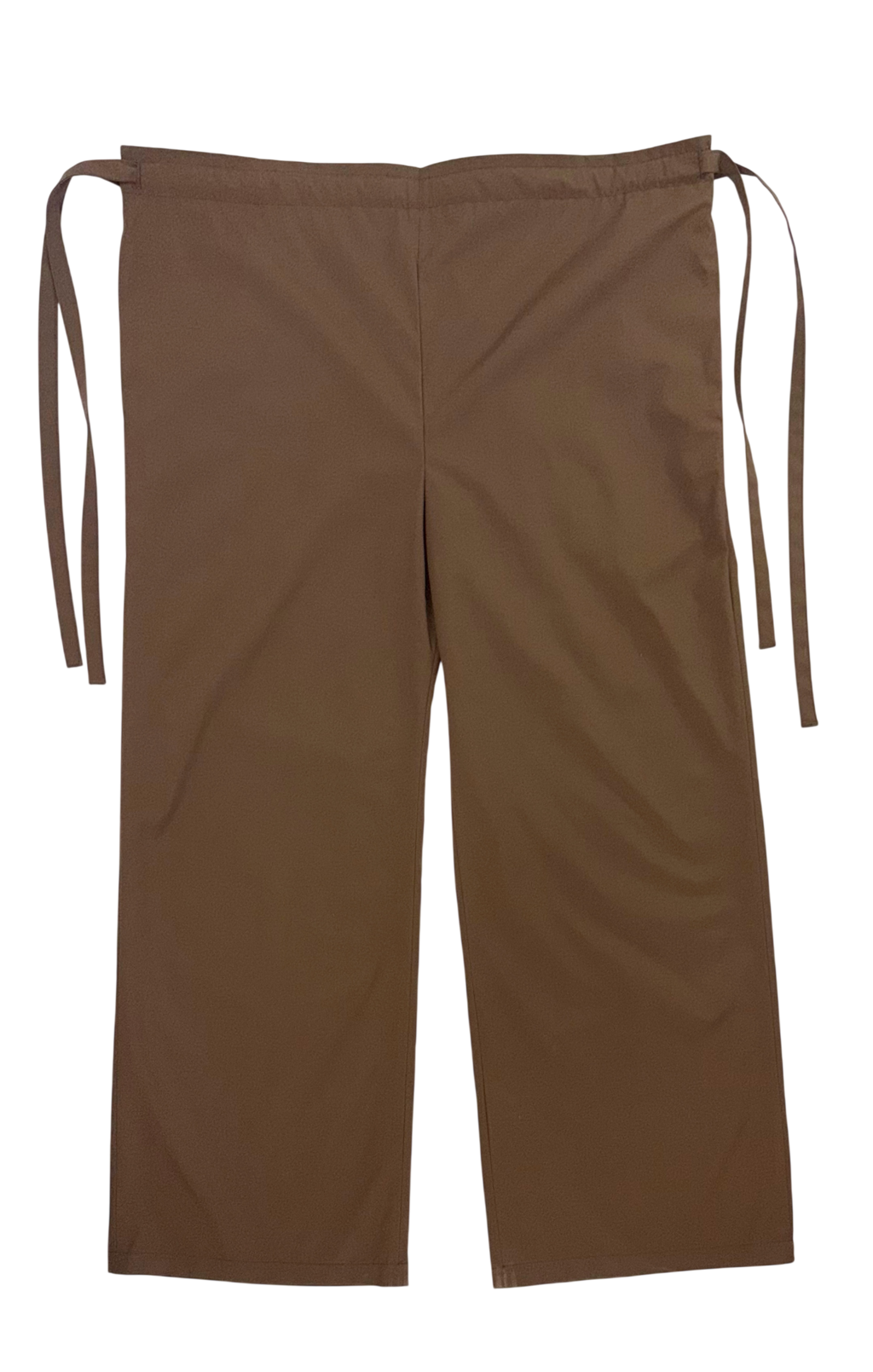 one-size double drawstring trouser (brown poplin)