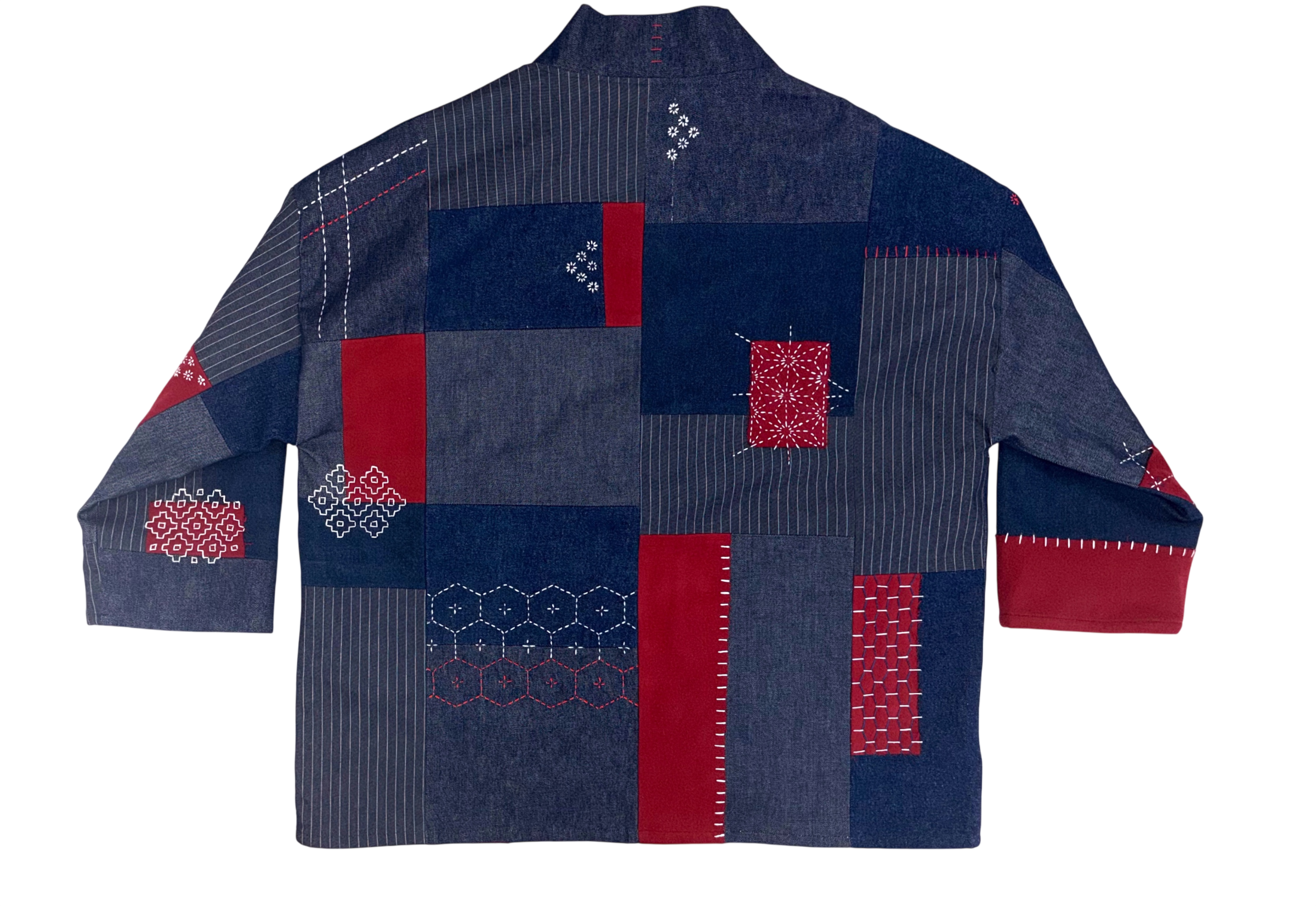 HAORI in red/navy