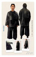 HAORI in black/grey